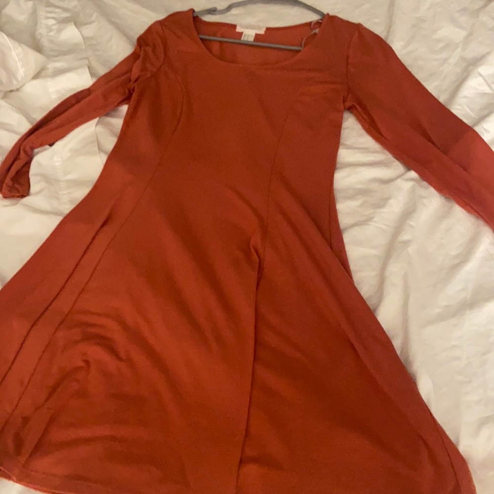Long sleeve loose fitting dress